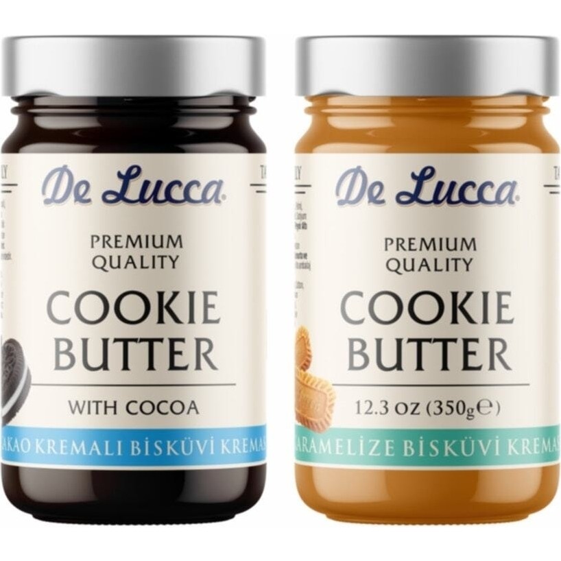 De Lucca Karamelize Bisküvi Kreması 350 gr + Kakao Kremalı Bisküvi Kreması 350 gr - 700 gr Diğer Fiyatı