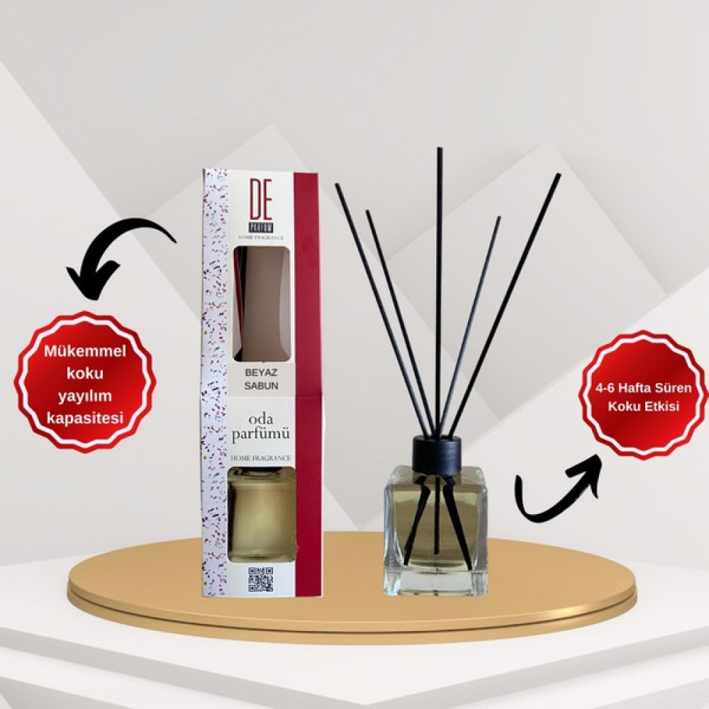 De Parfum Beyaz Sabun Kokulu Dekoratif 100 ml Bambu Çubuklu Oda Kokusu Oda Kokusu Fiyatı