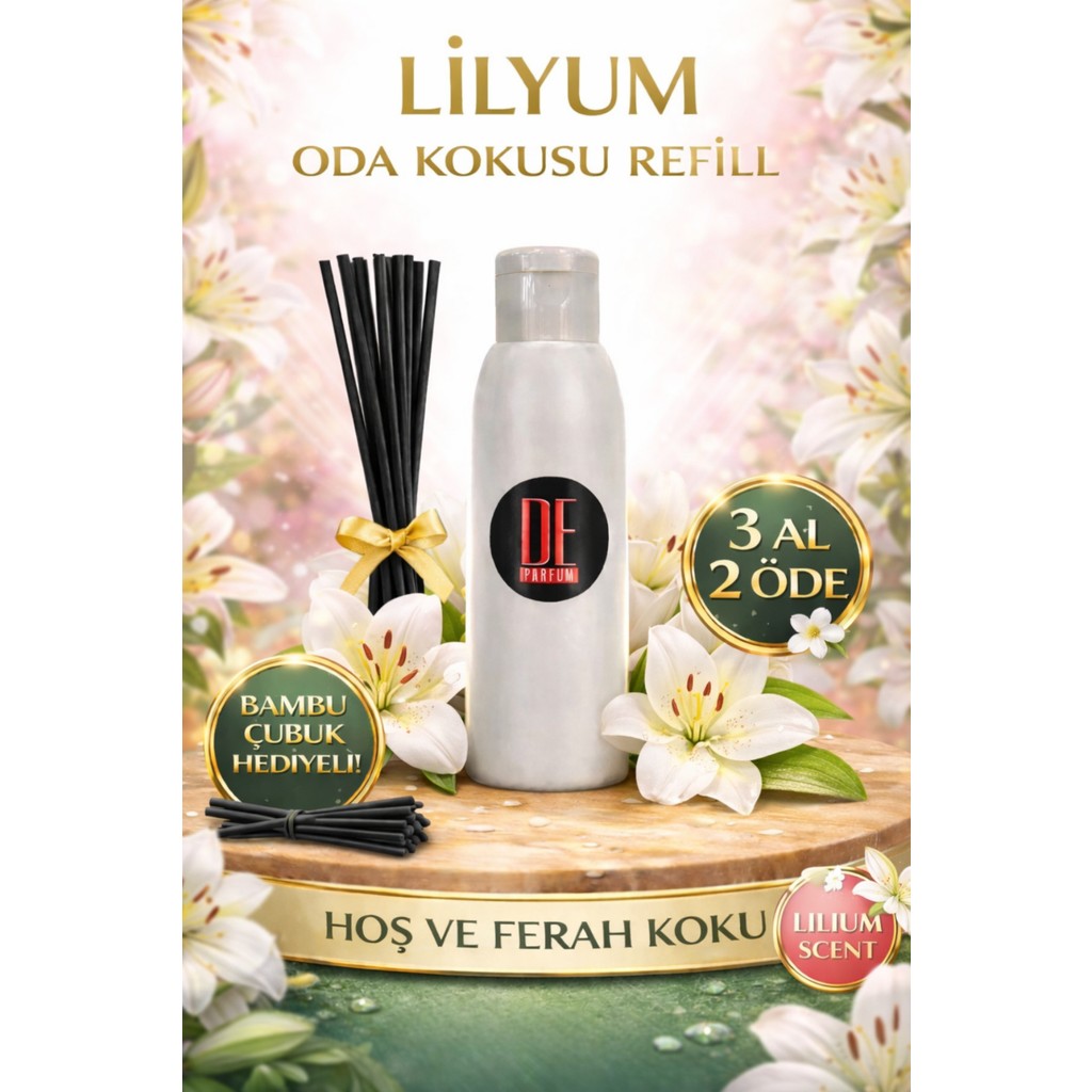 De Parfum Lilyum - Lotus Çiçeği Kokulu Oda Kokusu 50 ml Yedek Dolum Şişesi Parfümler Fiyatı