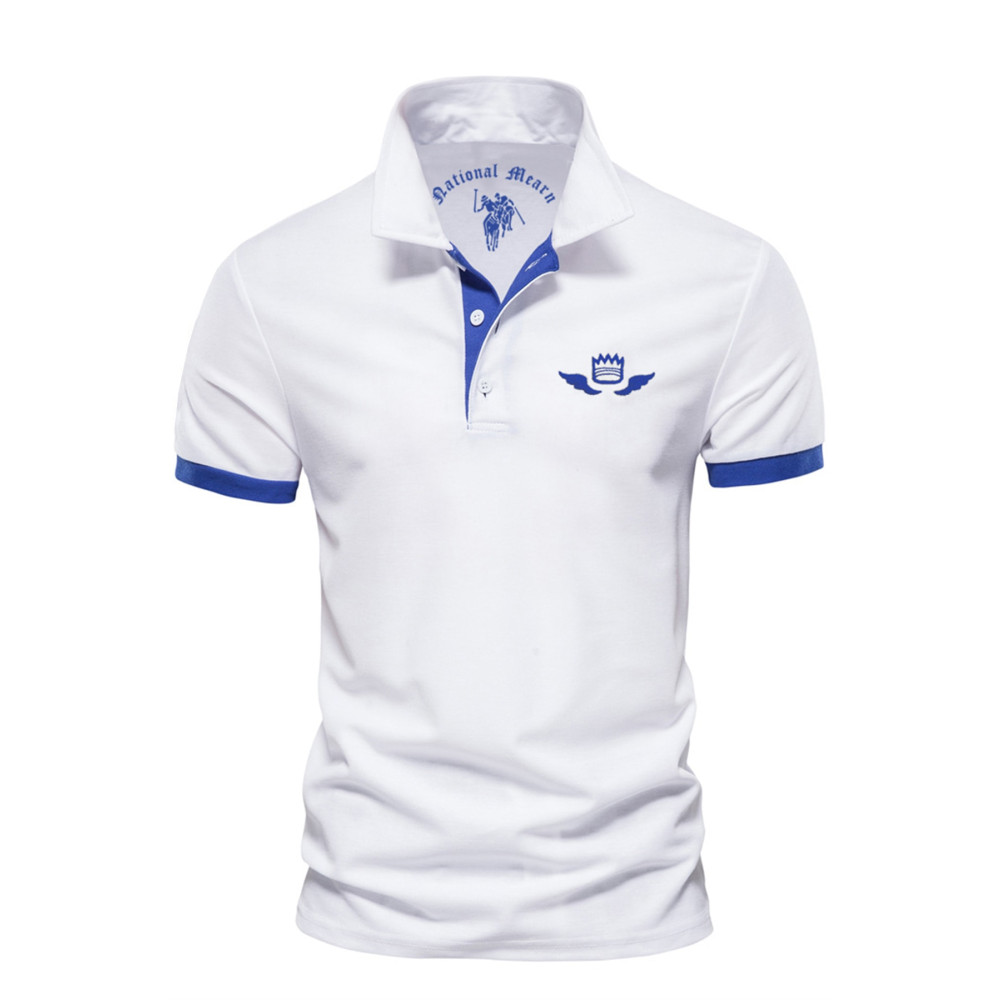 DE PLEIN Poseidon Polo Yaka Beyaz Erkek T-shirt XL Beden Bayan T-shirt Fiyatı