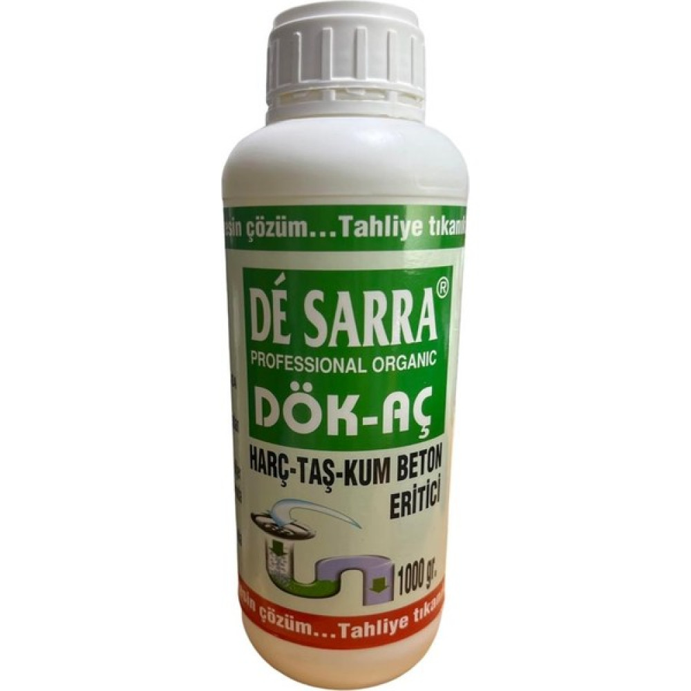 De Sarra Dök Aç Harç Taş Kum Beton Eritici 1000 gr Nalburiye & Hırdavat Fiyatı