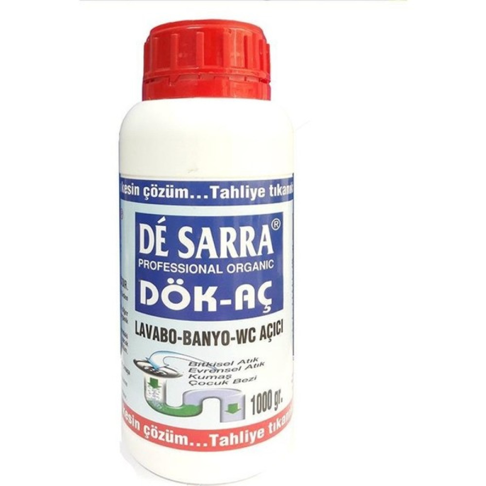 De Sarra Dök Aç Lavabo Wc Banyo Açıcı 1 kg Temizlik Malzemeleri Fiyatı