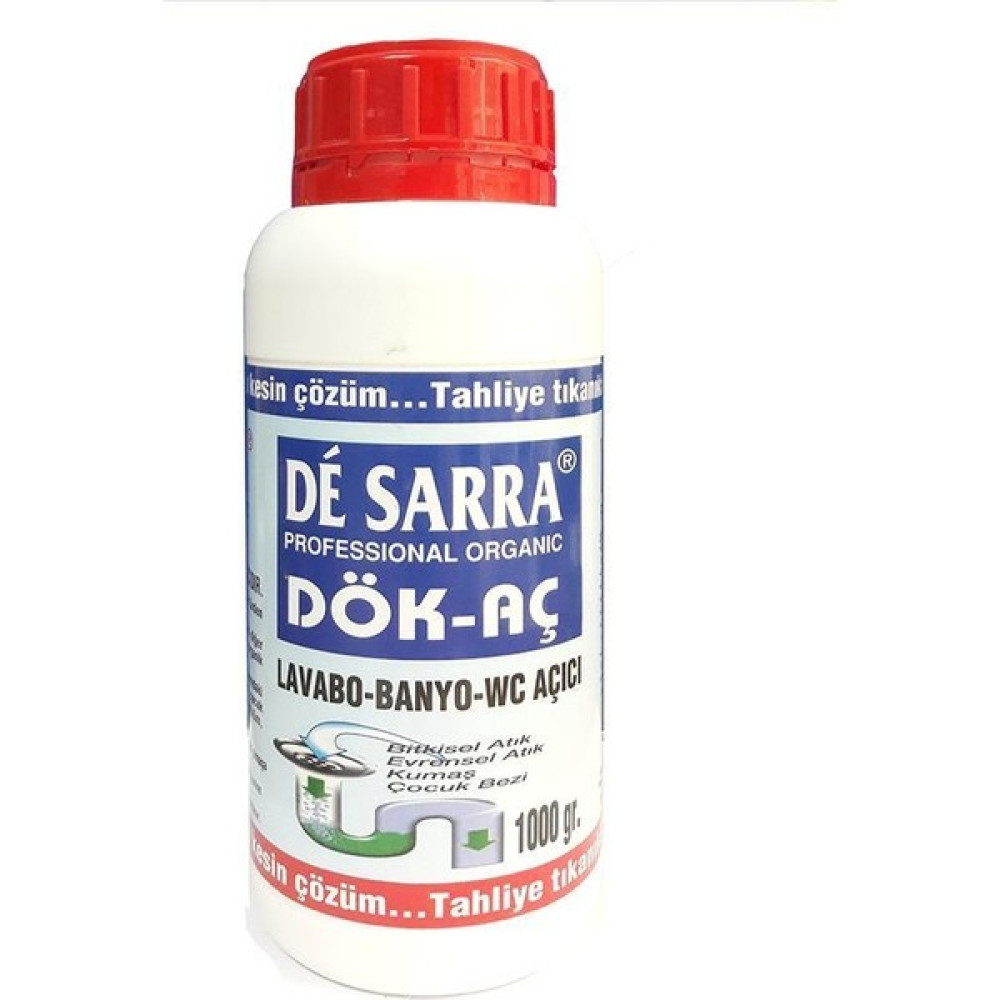 De Sarra Dök Aç Lavabo Wc Banyo Açıcı 2000 gr - 2 kg Temizlik Malzemeleri Fiyatı