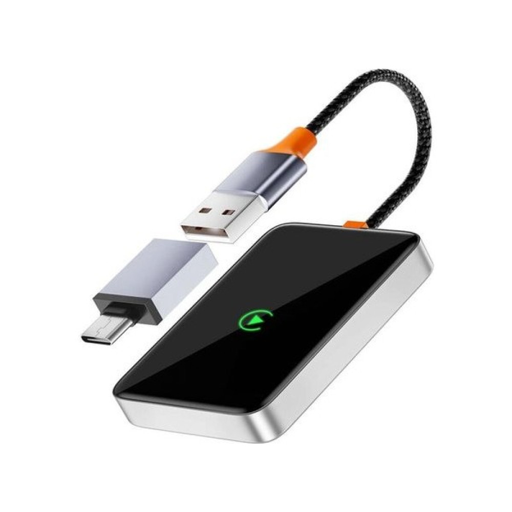 Deanb 2in1 USB Type-C Giriş'li Wireless Kablosuz Apple Android Carplay Bluetooth Araç Kiti Adaptör - Siyah Cep Telefonu Araç Kiti Fiyatı