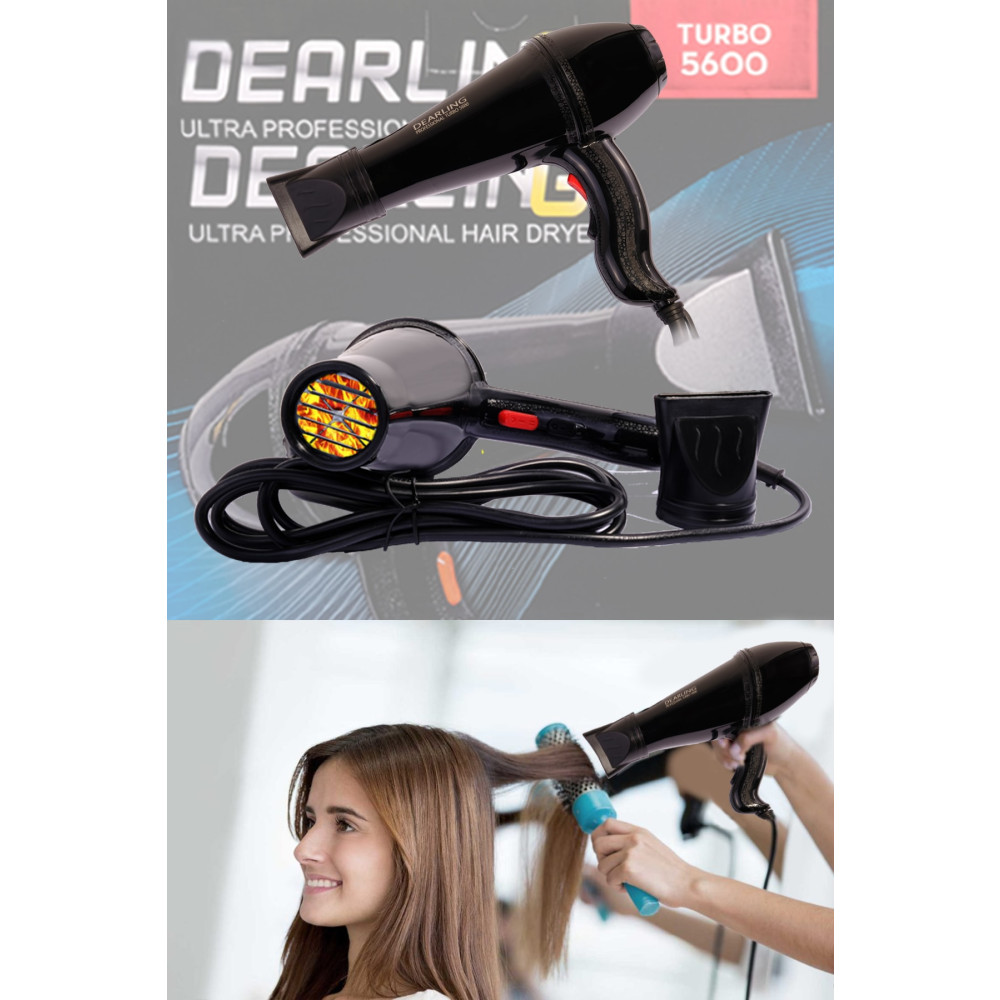 Dearling Turbo 5600 Kuaförlerin Tercihi Profesyonel Kuaför Saç Kurutma Fön Makinesi Saç Kurutma Makineleri Fiyatı
