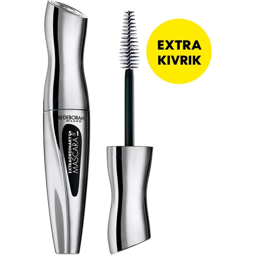 Deborah Milano Extraordinary 5 In 1 Siyah Maskara Hacim Verici Özelliklerle Büyük Boy - Black Rimeller / Maskaralar Fiyatı