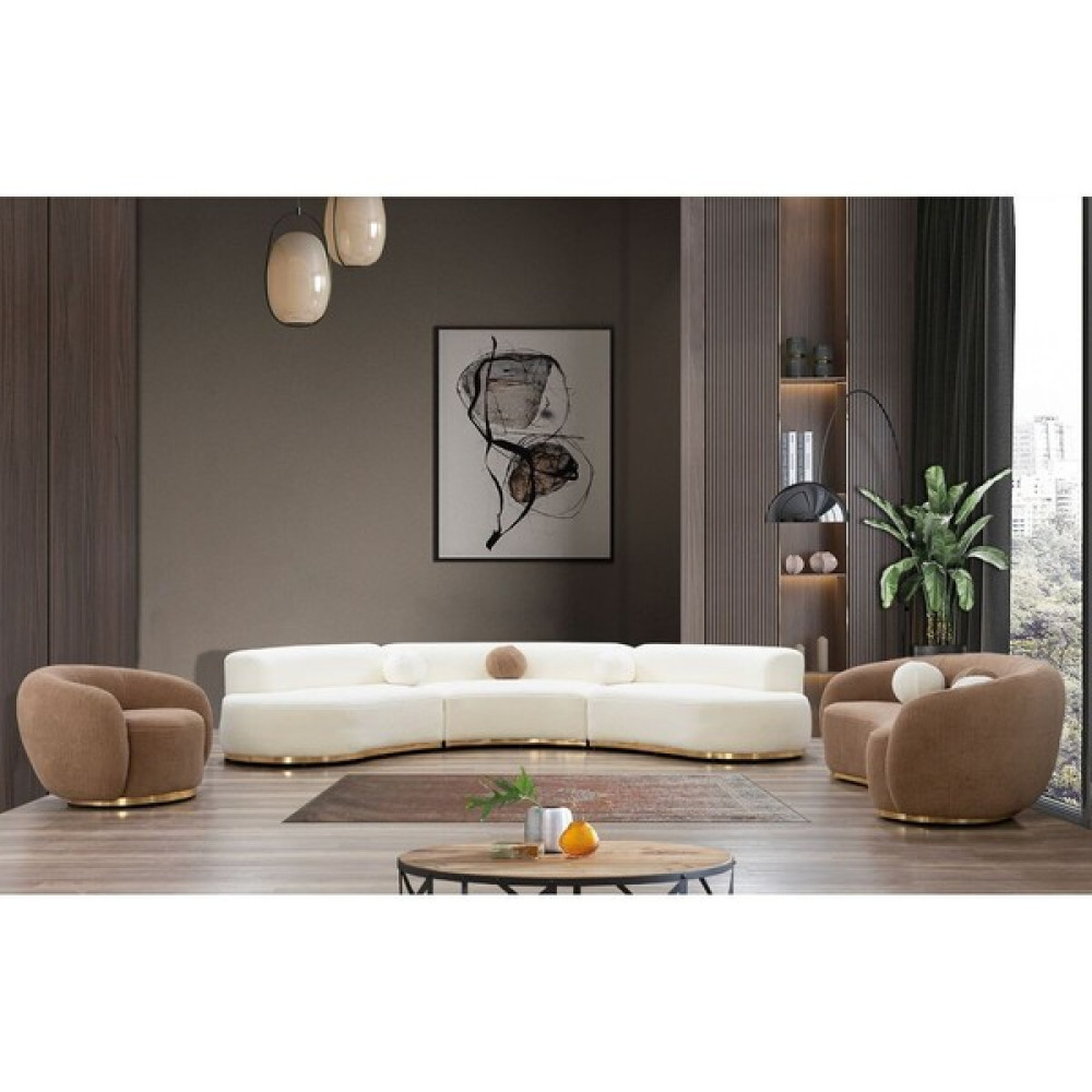 Deby Milano Koltuk Takımı 4 3 1 - Beyaz Koltuk Takımı / Seti Fiyatı