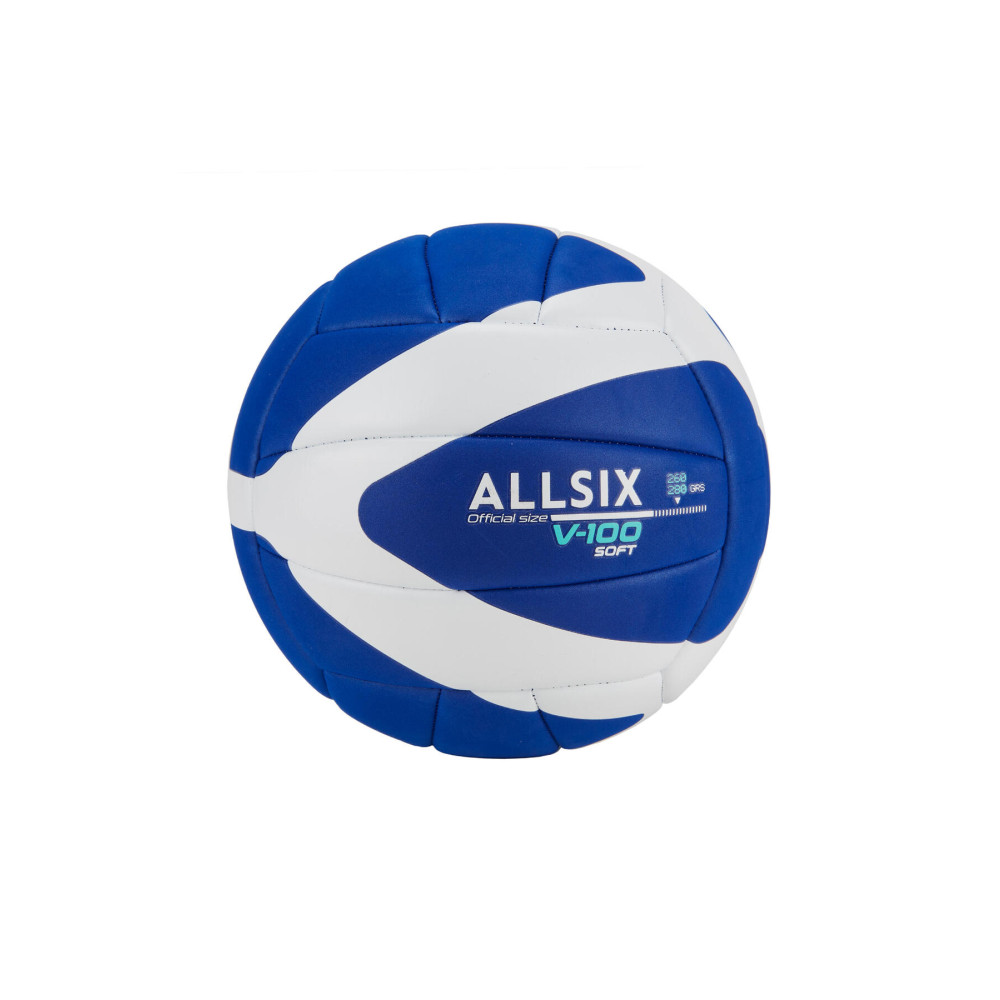 Decathlon Allsix Voleybol Topu - Mavi / Beyaz - 260/280 G - 15 Yaş Ve Üzeri - V100 Soft 260 Toplar Fiyatı