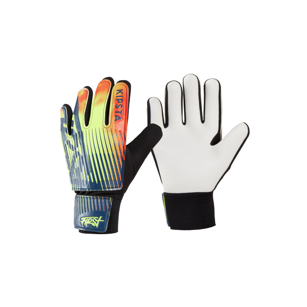 Decathlon Çocuk Kaleci Eldiveni - Siyah / Sarı / Kırmızı - First 3 Beden Futbol Malzemeleri Fiyatı