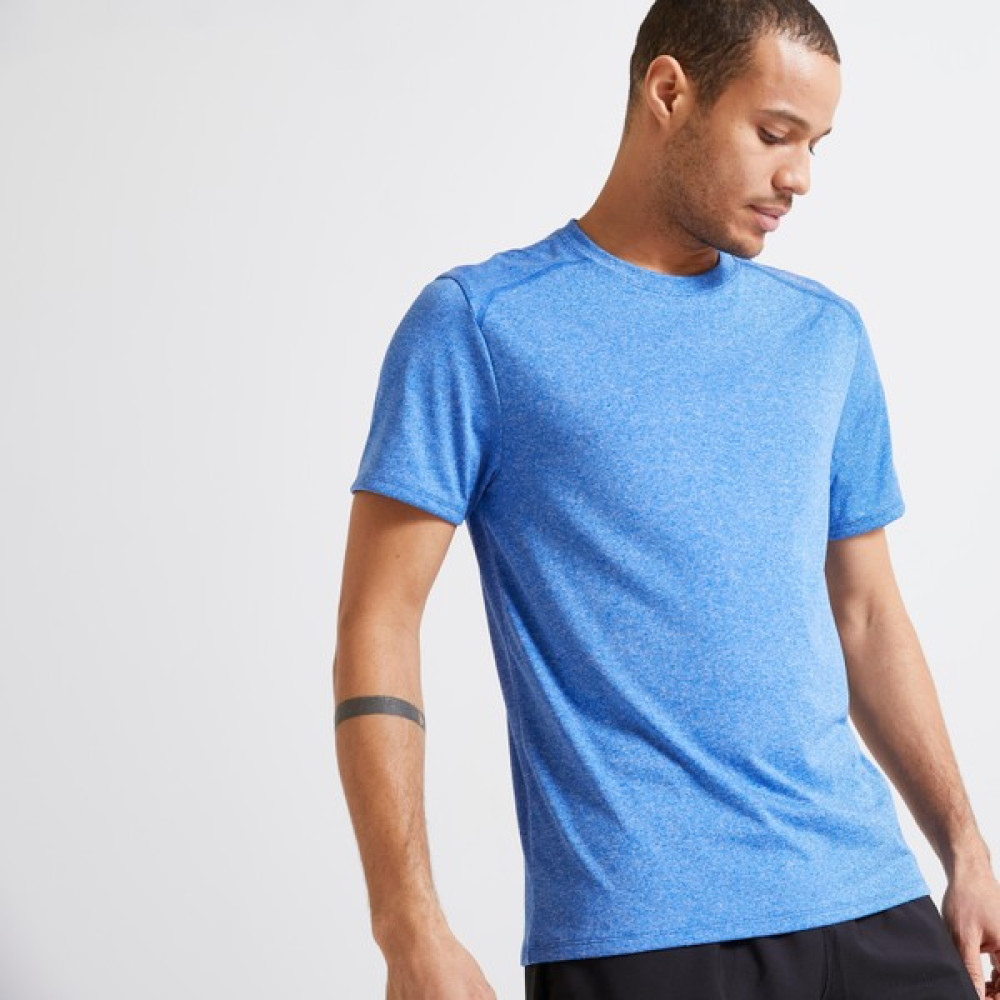 Decathlon Domyos Erkek Açık Mavi Spor Tişörtü 100 - Fitness Kardiyo Erkek Atlet / Fanila Fiyatı