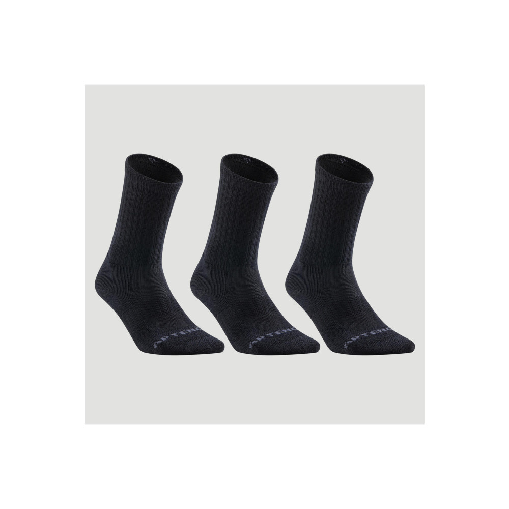 Decathlon Uzun Boy Konçlu Tenis Çorabı - 3lü Paket - Siyah - Rs 500 47-50 Beden Çorap (Outdoor) Fiyatı