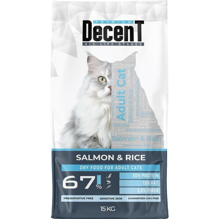 Decent Somonlu Yetişkin Kedi Maması 15 kg Evcil Hayvan Ürünleri Fiyatı