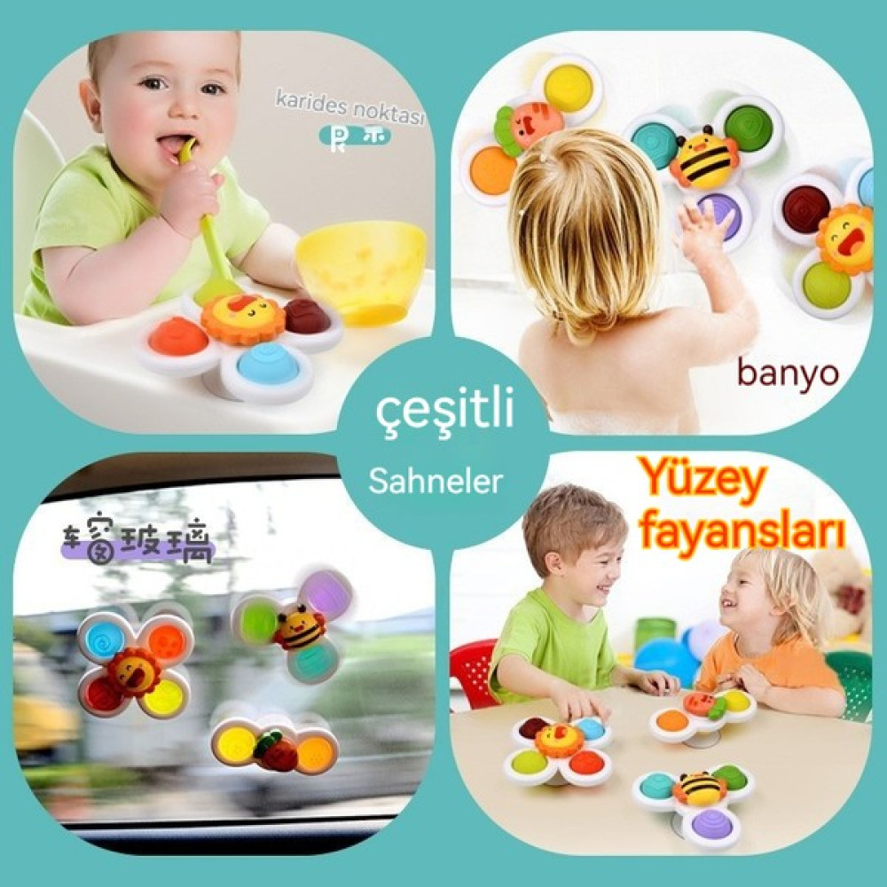 Decisive Çocuk Basın Karikatür Vantuz Dönen Oyuncak (Yurt Dışından) - Sarı - şekil Bebek Oyuncakları Fiyatı