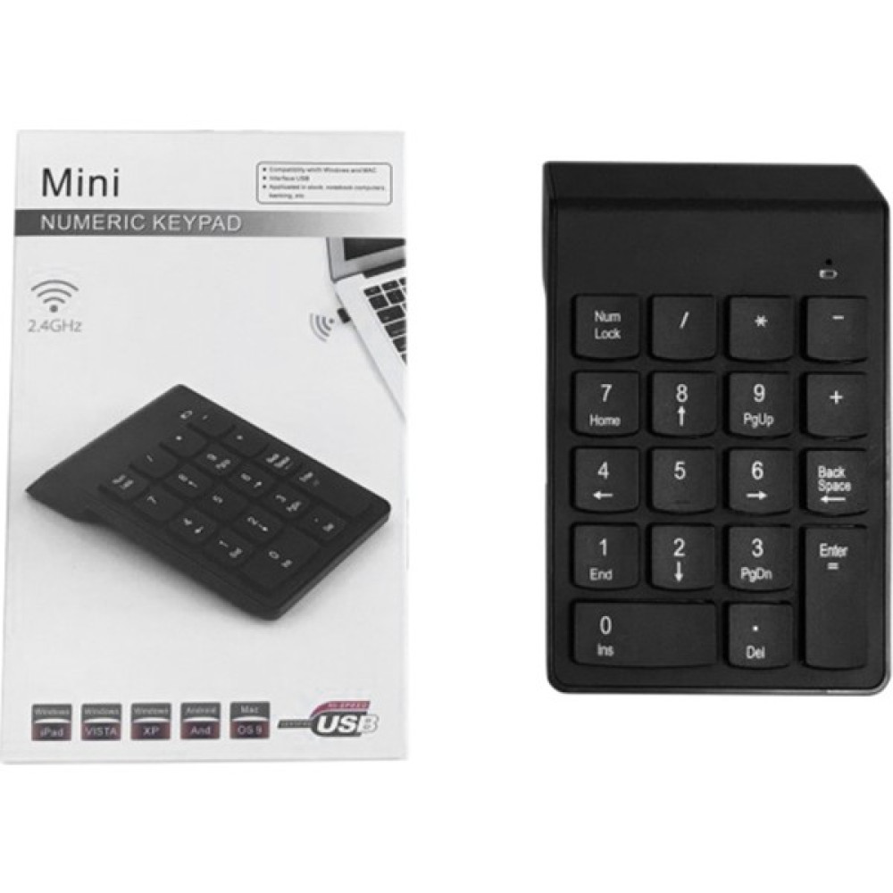 Decisive Kablosuz 2.4 Sayısal Tuş Takımı 18 Tuşlu Bluetooth Klavye Ofis Mini Klavye Iş Ofis Çalışanları Için Uygun (Yurt Dışından) - Set - Siyah Oyuncu Klavyesi Fiyatı