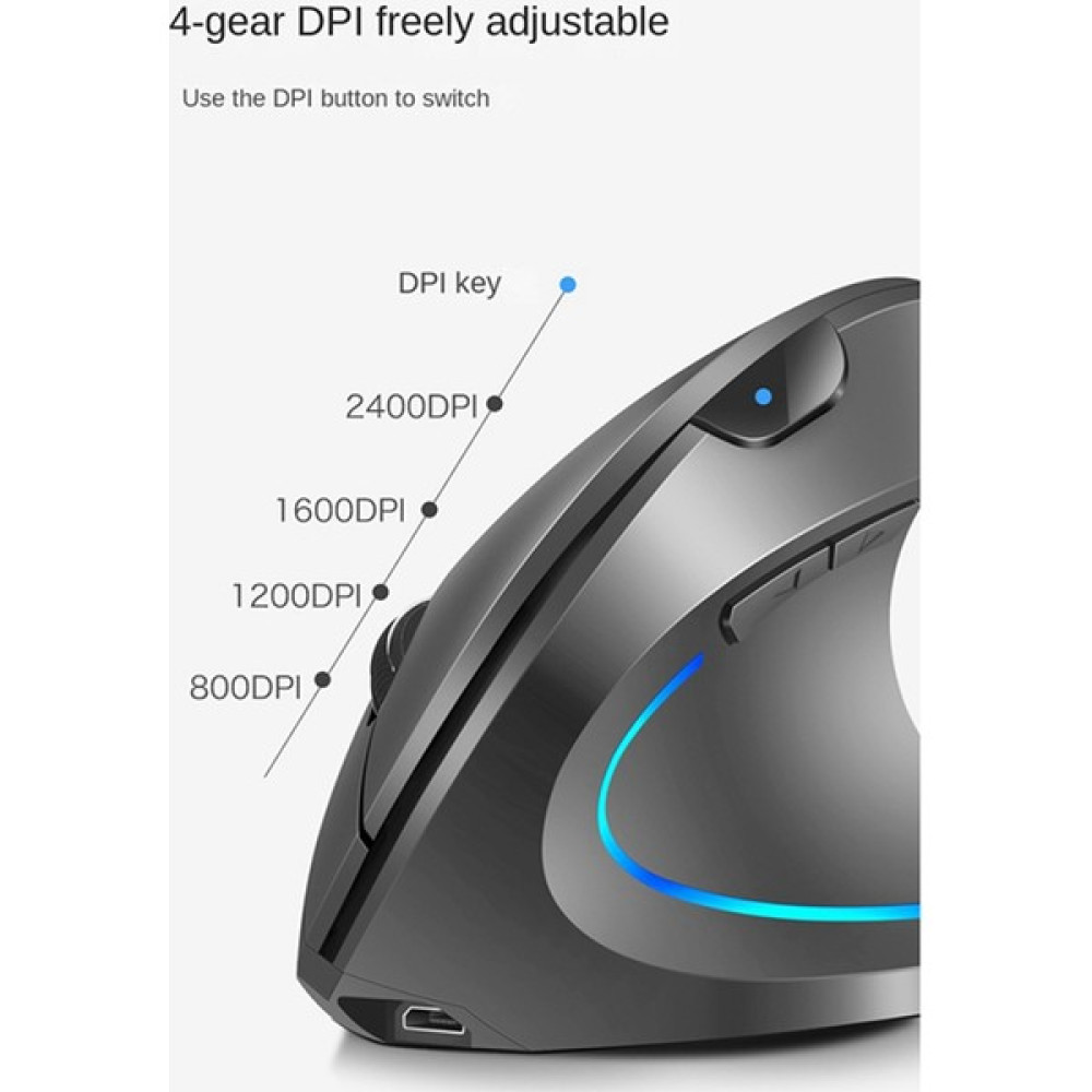 Decisive Kablosuz 2.4g Dikey Dikey Fare Sessiz Rgb Oyun Faresi Ofis Fare Pc Dizüstü Siyah Için Ergonomik (Yurt Dışından) Klavye - Mouse Fiyatı