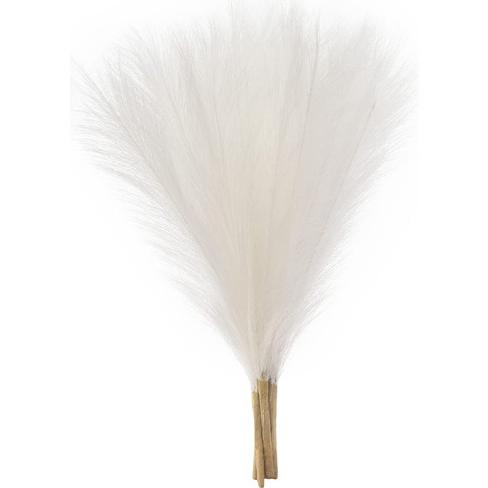 Decisive Sahte Pampas Otu, 18IN/45CM Yapay Pampas Otu 5 Kök Görkemli Çim Çiçek Aranjmanı (Beyaz) (Yurt Dışından) Hediyelik Eşya Fiyatı