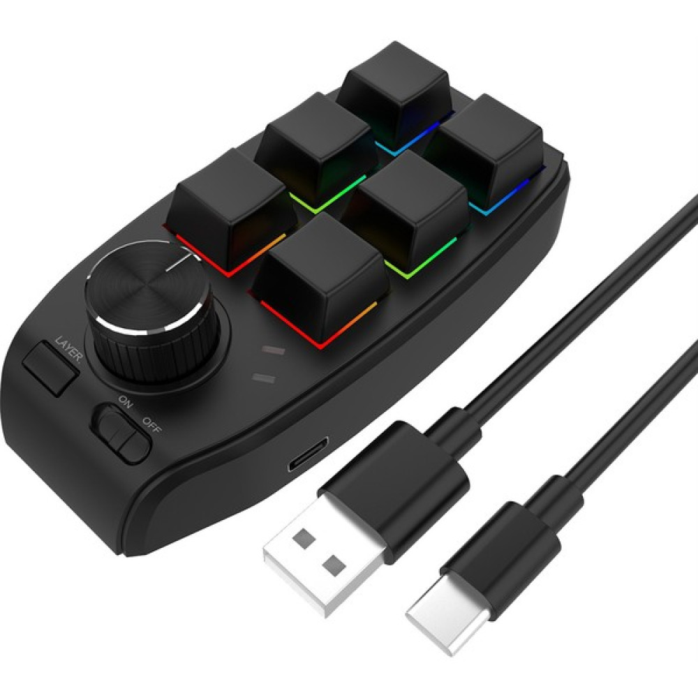 Decisive USB Özel Programlama Makro Topuzu Klavye 6 Tuşları Kopyala Yapıştır Mini Düğme Photoshop Oyun Mekanik Klavye Siyah (Yurt Dışından) - Set Oyuncu Klavyesi Fiyatı