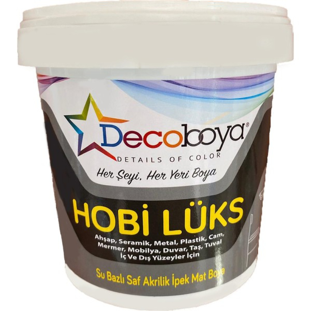 Deco Boya Hobi Lüks Hobi Boyası - 1kg - dec118 antrasit İç Cephe Duvar Boyası Fiyatı