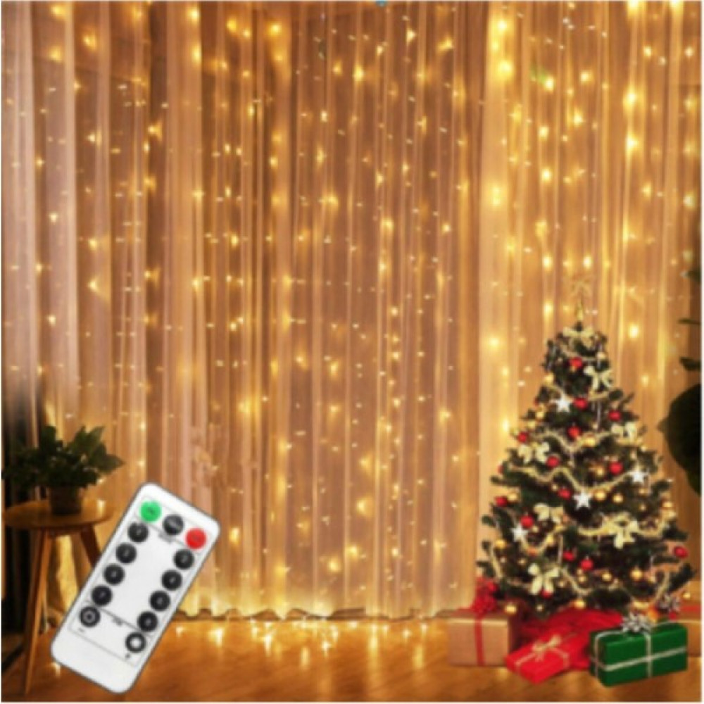 Deco Elit Perde LED 2 Metre Kumandalı 8 Ayrı Moda Sahip ( 2 mt x 2 mt ) Perde LED Peri LED USB Led Aydınlatmalar Fiyatı