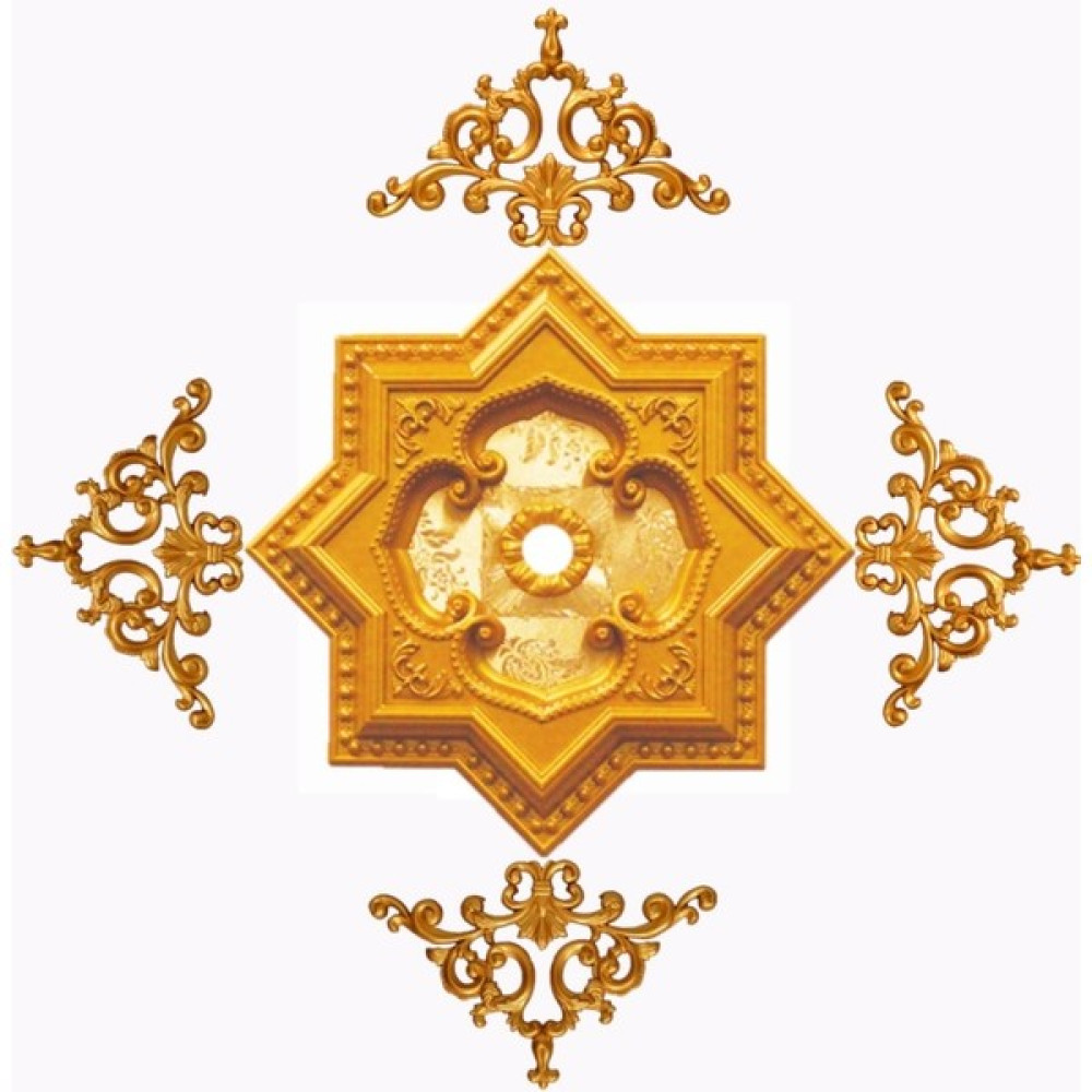 Deco Market Paket 60 cm Yıldız Saray Tavan Göbek Motifli Tavan Dış Cephe Yalıtım Malzemeleri Fiyatı