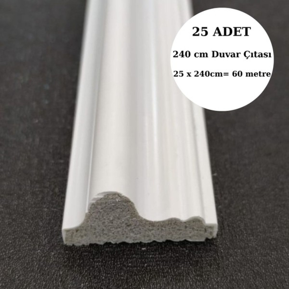 Deco Master Dekoratif Boyanabilir 25 Adet 4 cm Eğimli Polistren Duvar Çıtası Dış Cephe Yalıtım Malzemeleri Fiyatı