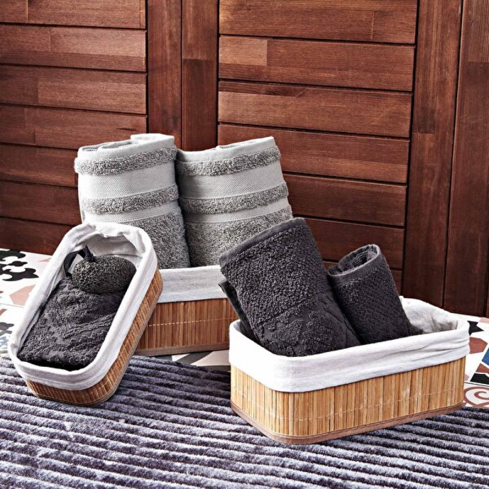 Deco & Style Deco Style Bambu 3'lü Sepet - Bej Sepet Fiyatı
