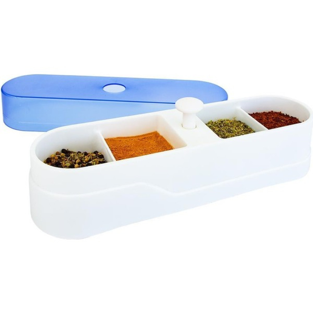 Decobella 4 Gözlü Baharatlık - Beyaz - 210 ml Baharat Setleri & Baharatlıklar Fiyatı