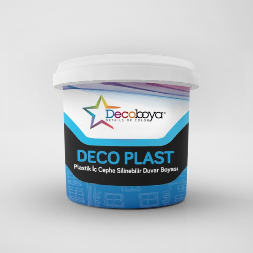 Decoboya Deco Plast Silinebilir Mat İç Cephe Duvar Boyası 3 kg - 3KG - deco144 İç Cephe Duvar Boyası Fiyatı