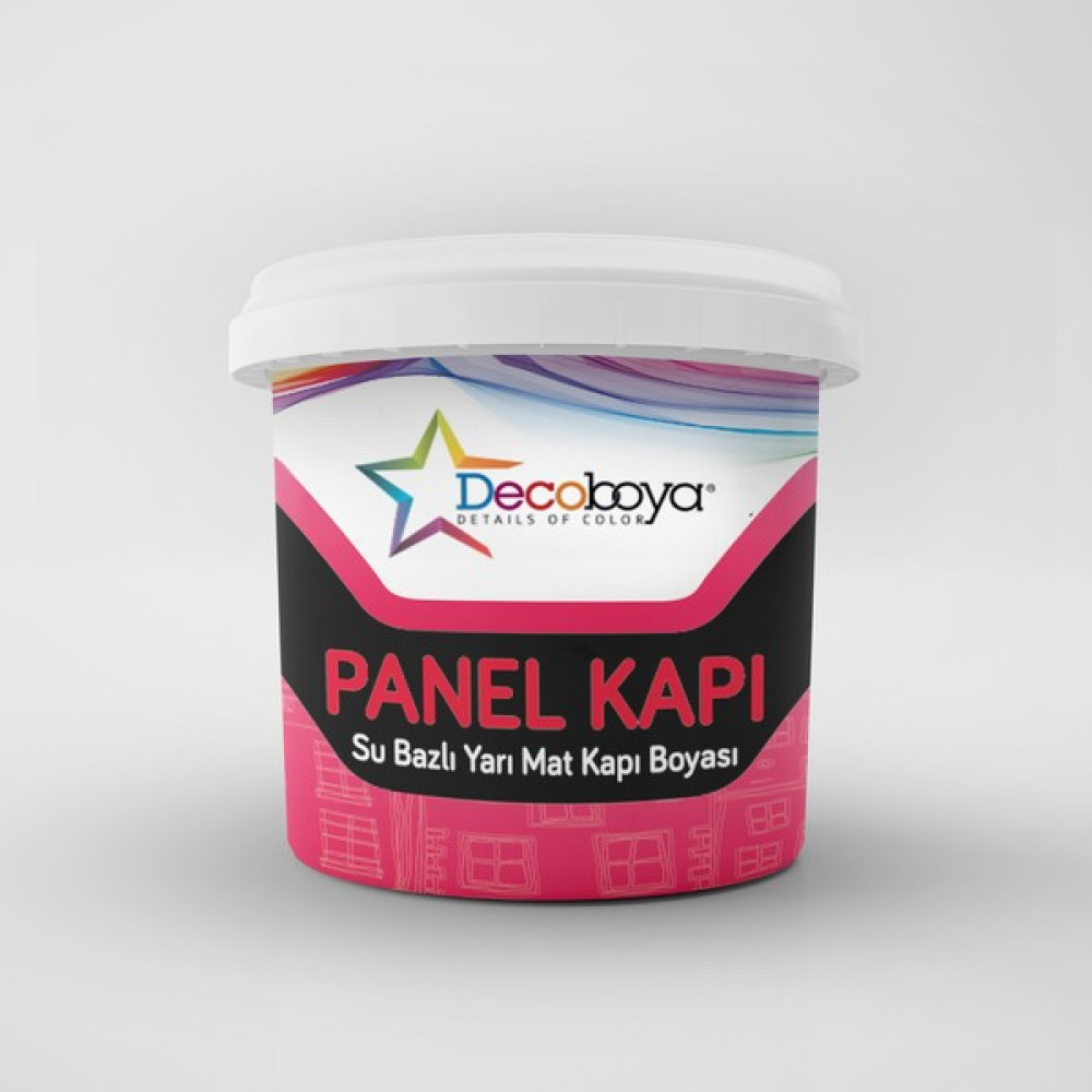 Decoboya Su Bazlı Panel Kapı Boyası 1 Kg - deco121 Hematit İç Cephe Duvar Boyası Fiyatı