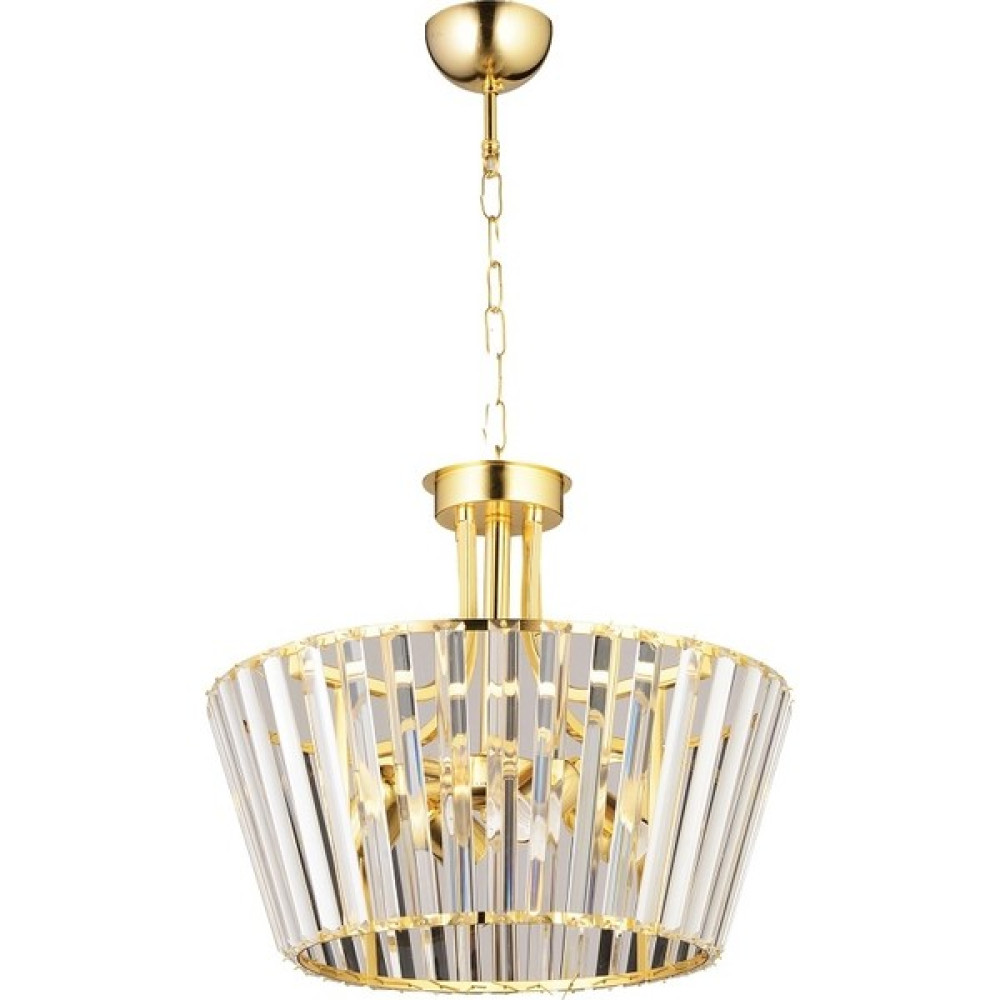 Decobulvar DCM2045-04 4xE27 Duylu Gold Kristal Taşlı Sarkıt Avize - 1'li Avize Fiyatı