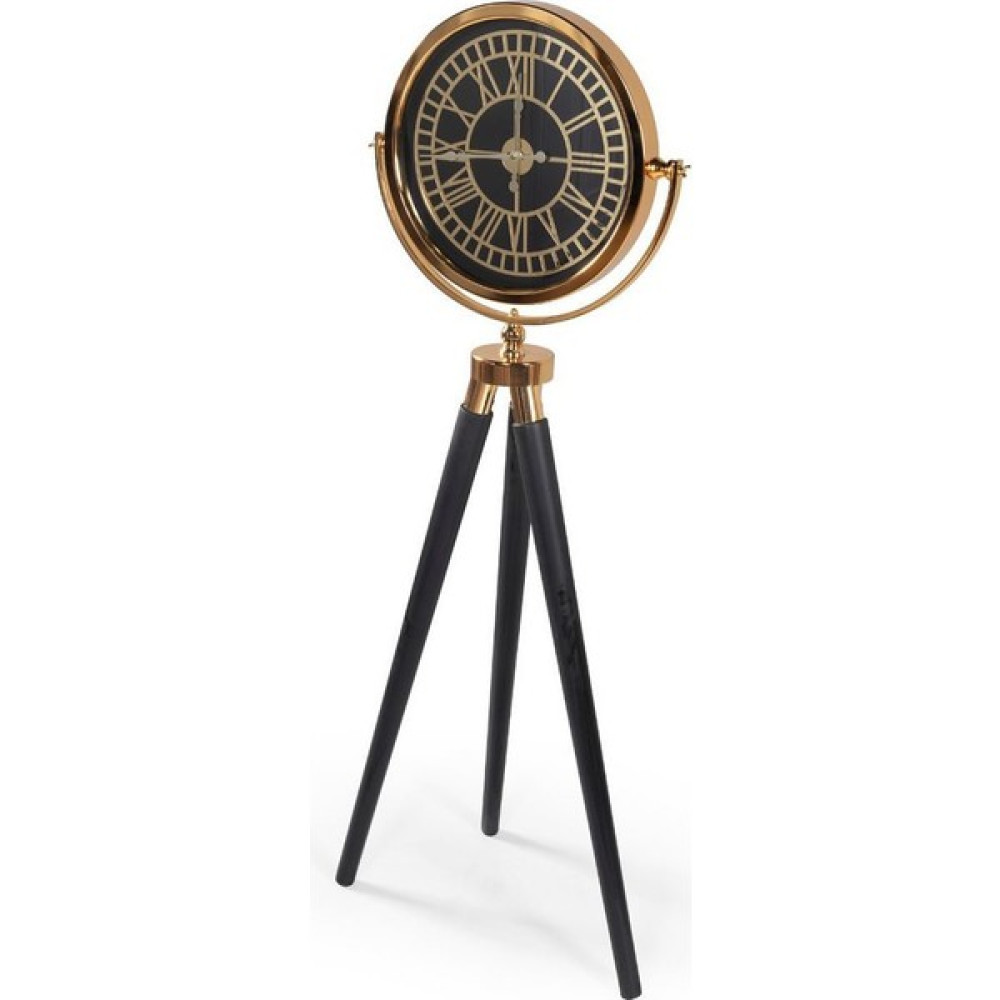 Decobulvar DCOS-1011 150CM Tripod Ayaklı Salon Saati - Gold/siyah Ayak Dekoratif Saat Fiyatı