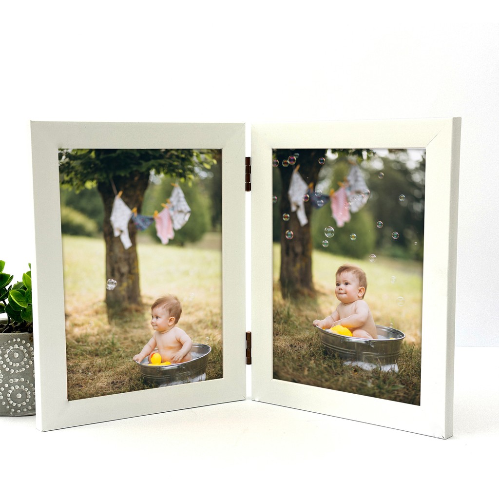Decolıfe İkili Fotoğraf Çerçevesi, Menteşeli Çerçeve, Fotoğraf Çerçevesi, Anı Çerçevesi, Resim Çerçevesi, Çoklu Çerçeve 10X15 - Beyaz Resim & Fotoğraf Çerçevesi Fiyatı