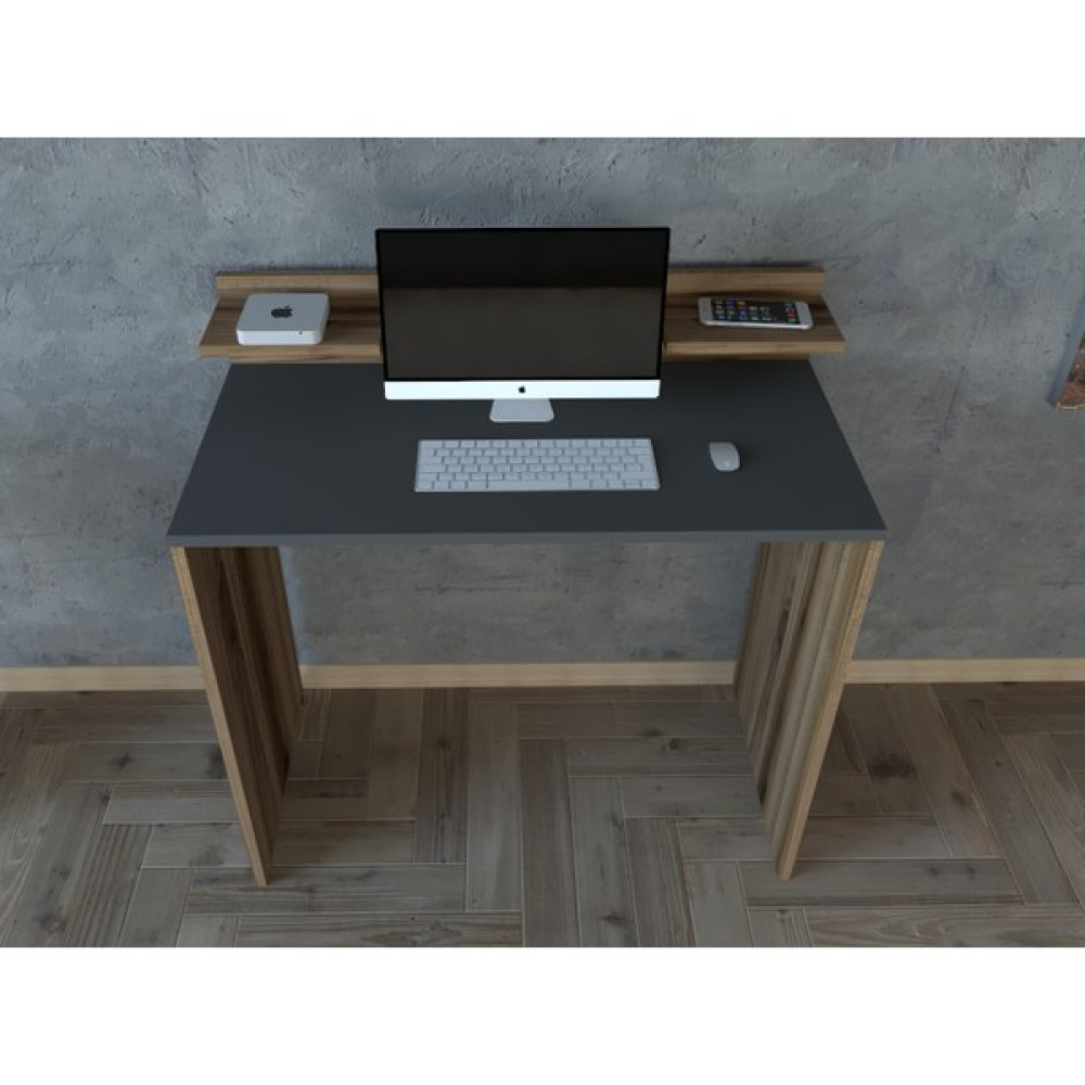 Decomech Mobilya Smart Çalışma Masası Çırağan-Antrasit - Y: 75 cm D: 45 cm G: 90 cm - Gri Çalışma Masası Fiyatı