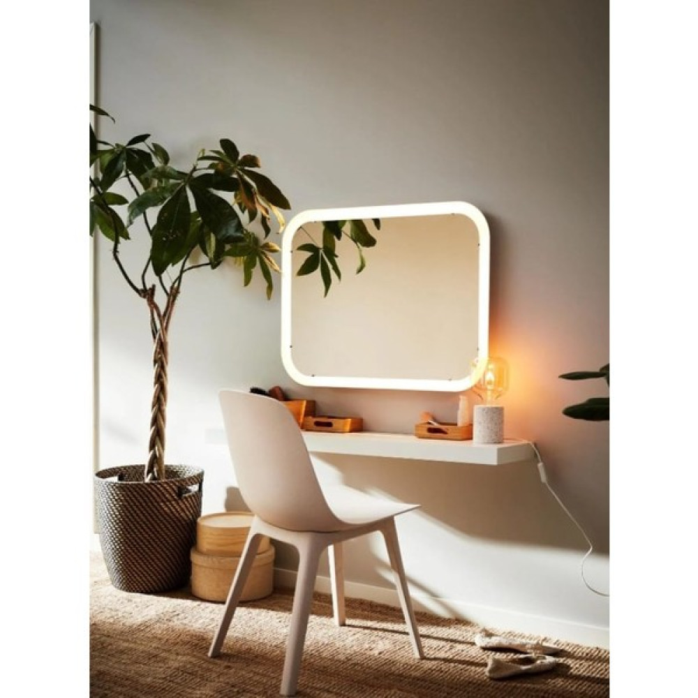 Decomira Modern Dresuar Kalın Görünümlü Gizli Raf Tutucu Ayaksız Uçan 40MM Kalınlık Raf Tipi Dresuar Dresuar / Makyaj Masası Fiyatı