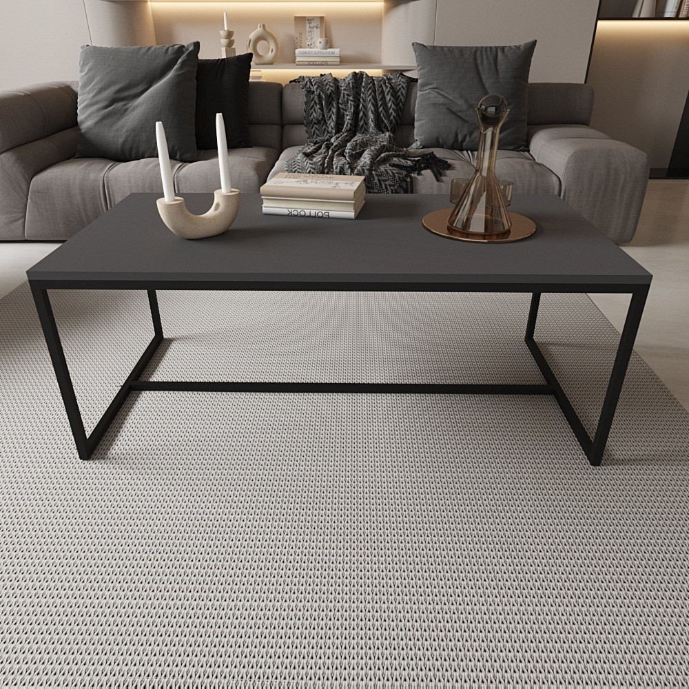 Deconode Alpine Orta Sehpa - SİYAH-ANTRASİT Orta Sehpa Fiyatı