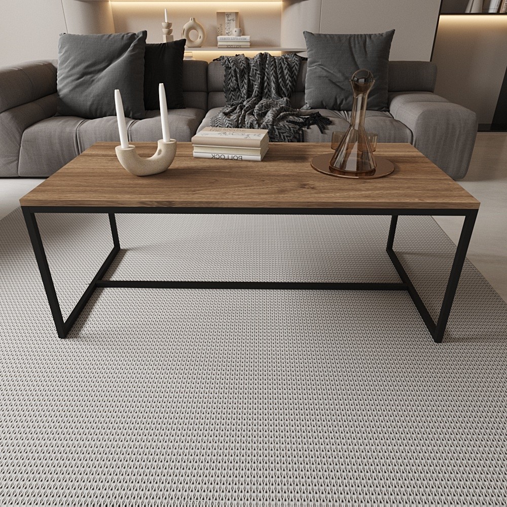 Deconode Alpine Orta Sehpa - SİYAH-KAHVERENGİ Orta Sehpa Fiyatı