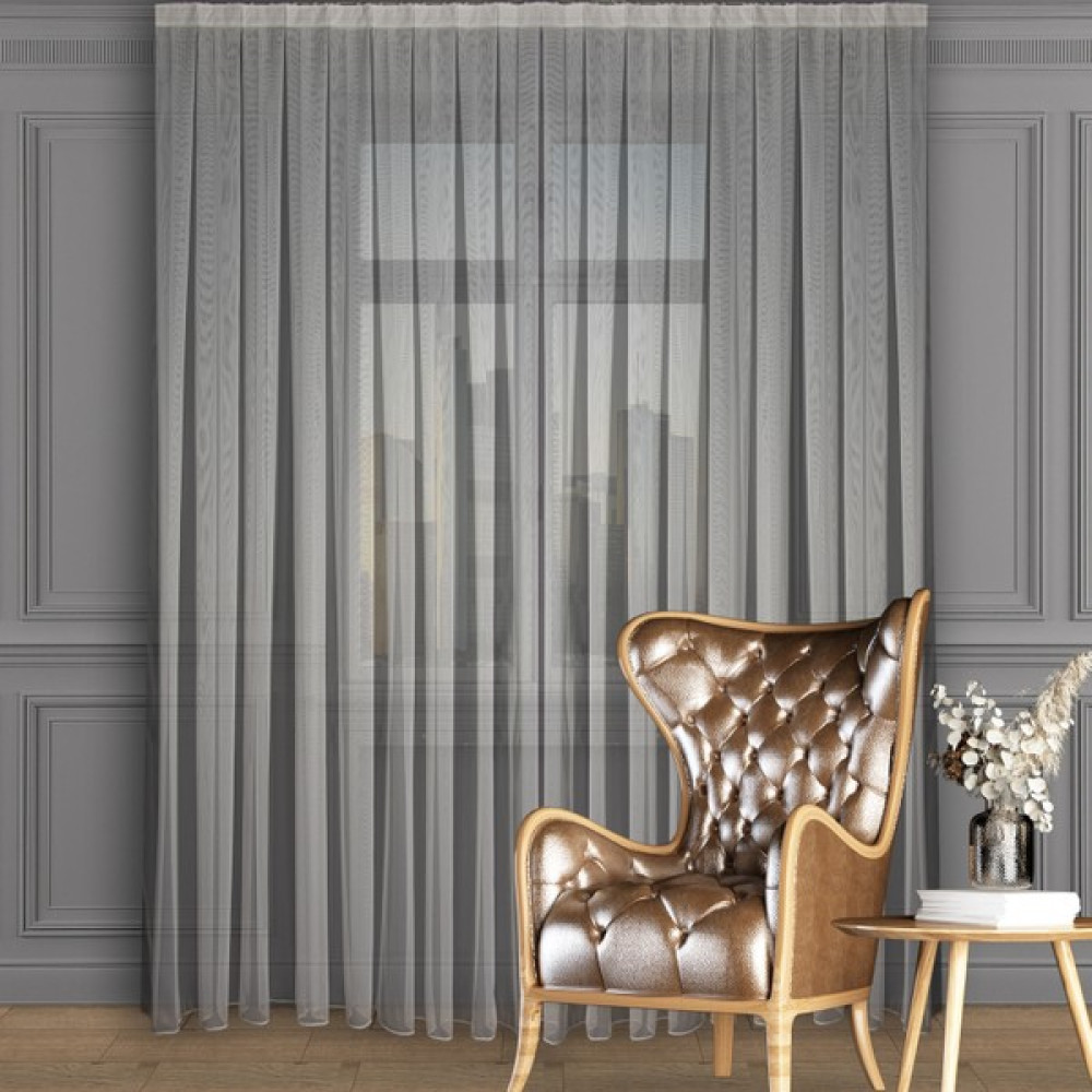 Decoperde Düz Monaliza (Zırh Zemin) Tül Perde Sık Pile (1'e 3 Pile) Dikim Kırık Beyaz - 120 x 210 cm Tül Perde Fiyatı