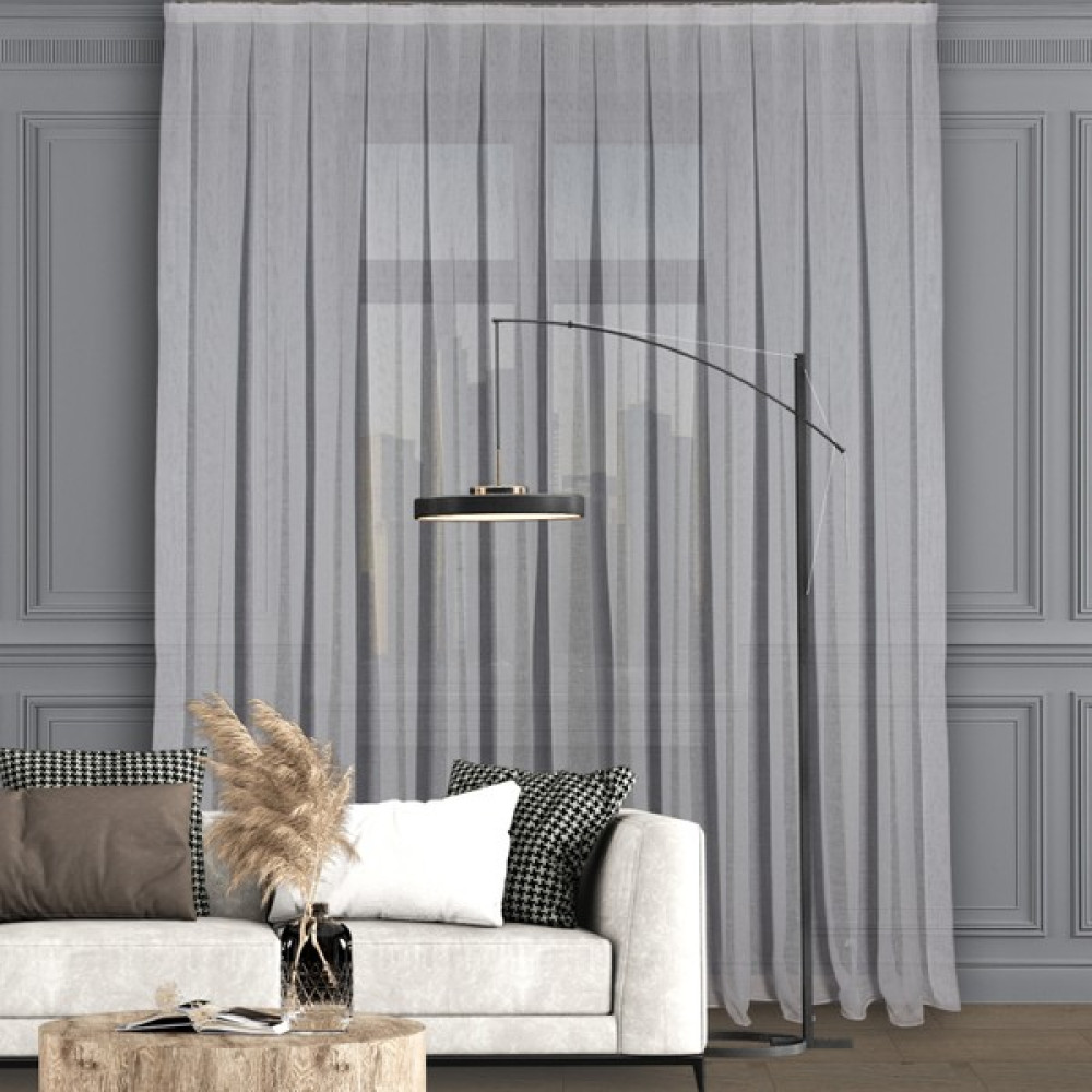 Decoperde Düz Yüksek Kalite Keten Tül Perde Seyrek Pile (1'e 2 Pile) Dikim Beyaz - 130 x 250 cm Tül Perde Fiyatı