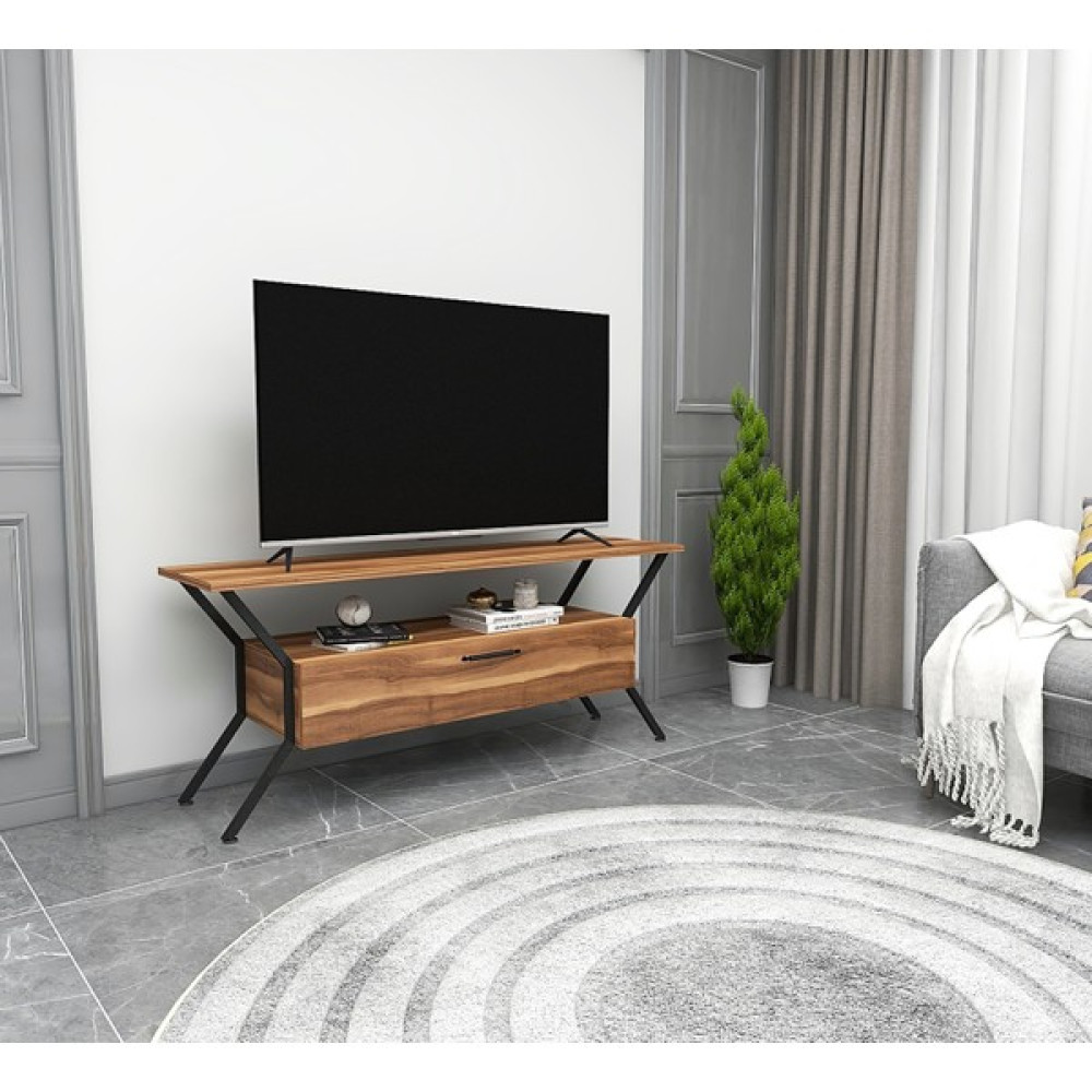 Decor Loger Tarz Tv Ünite - Ceviz Tv Ünitesi / Sehpası Fiyatı