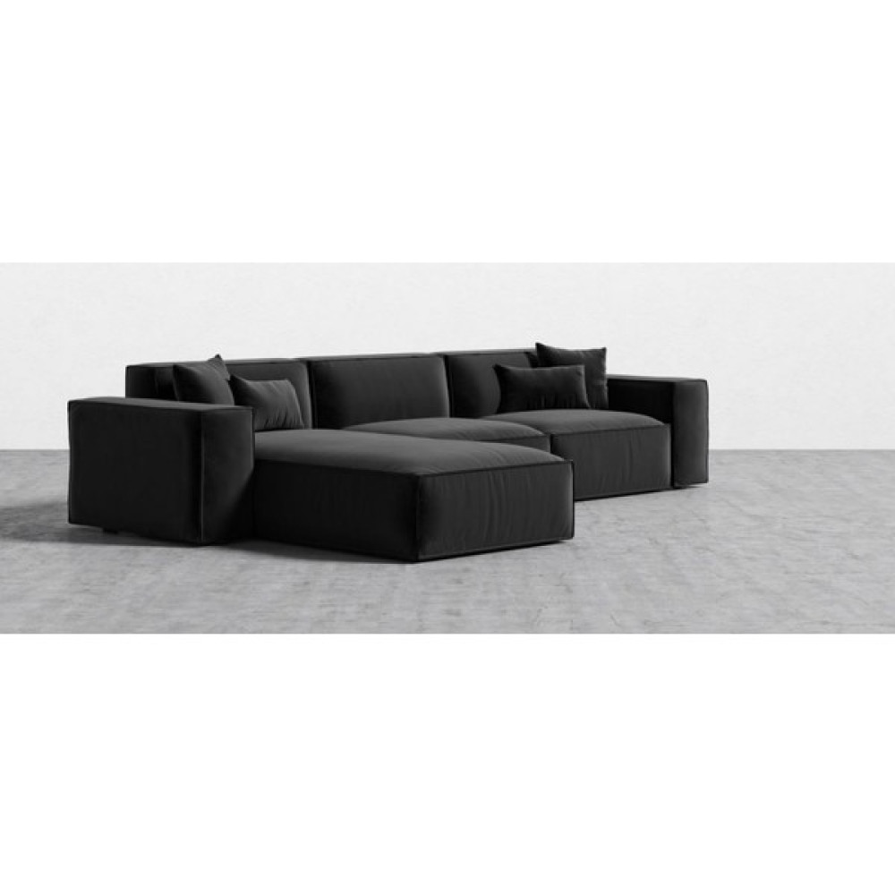 Decoraev Soft Rahat Köşe Koltuk Takımı - Yönü Değiştirilebilir - Siyah Koltuk Fiyatı