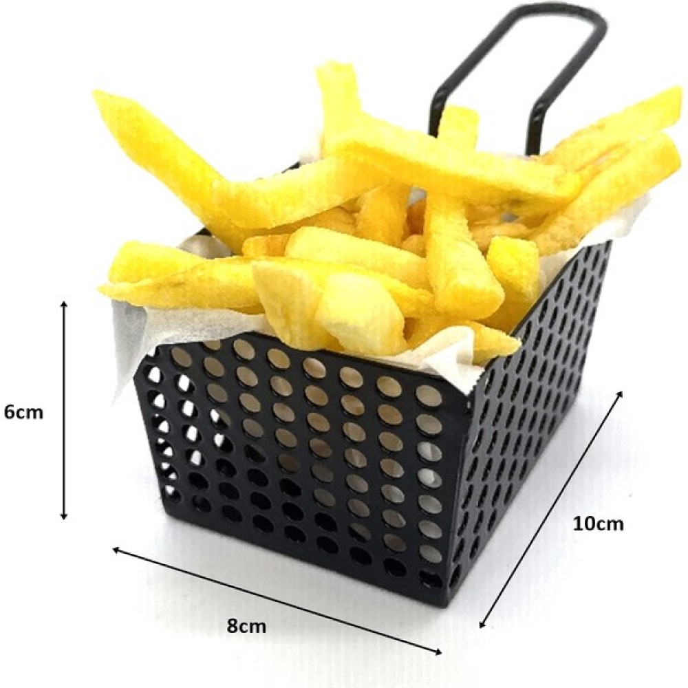 Decorelax Mini Patateslik Firütöz Sepeti Patates Kızartma Sunum Sepeti Siyah Mutfak Gereçleri Fiyatı