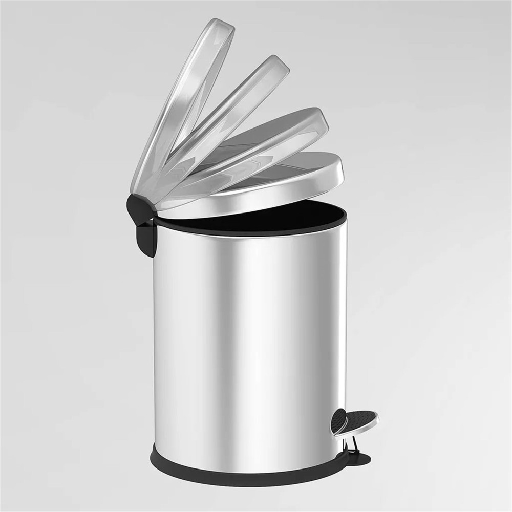 Decorev Paslanmaz 3 Litre Pedallı Yavaş Kapanır Kapak Çöp Kovası (487400) Oto, Bahçe, Yapı Market Fiyatı