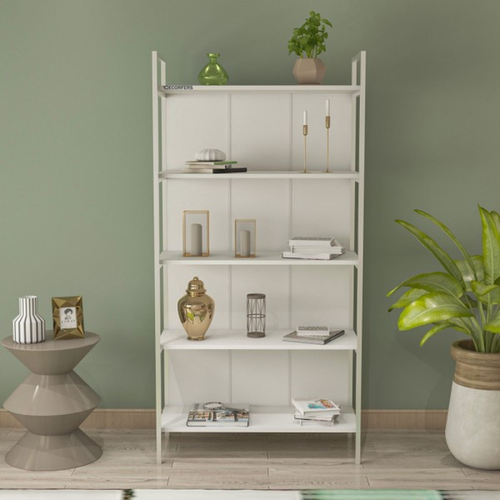 Decorfers Lıvre Plus 90'lık Kitaplık Beyaz Kitaplık Fiyatı