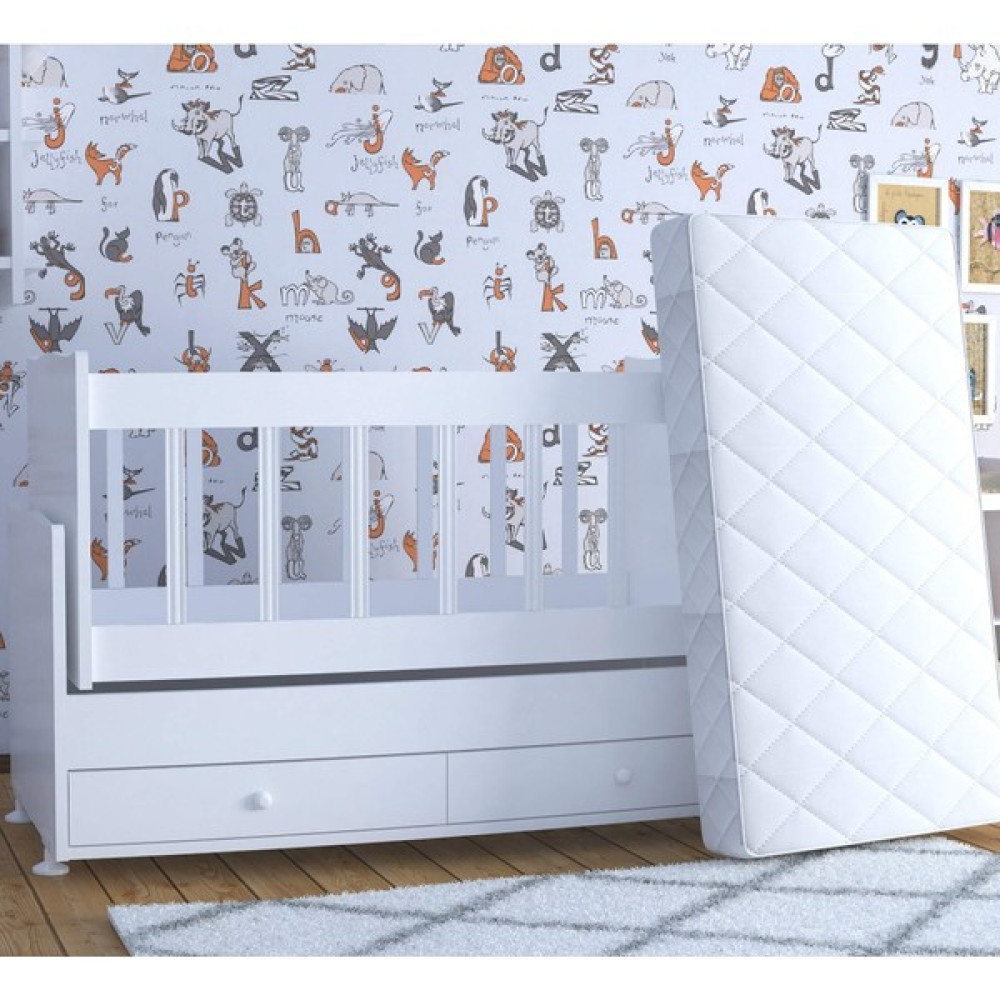 Decorfine Ahşap Sallanır Çift Çekmeceli Beşik + Yatak Beşik Fiyatı