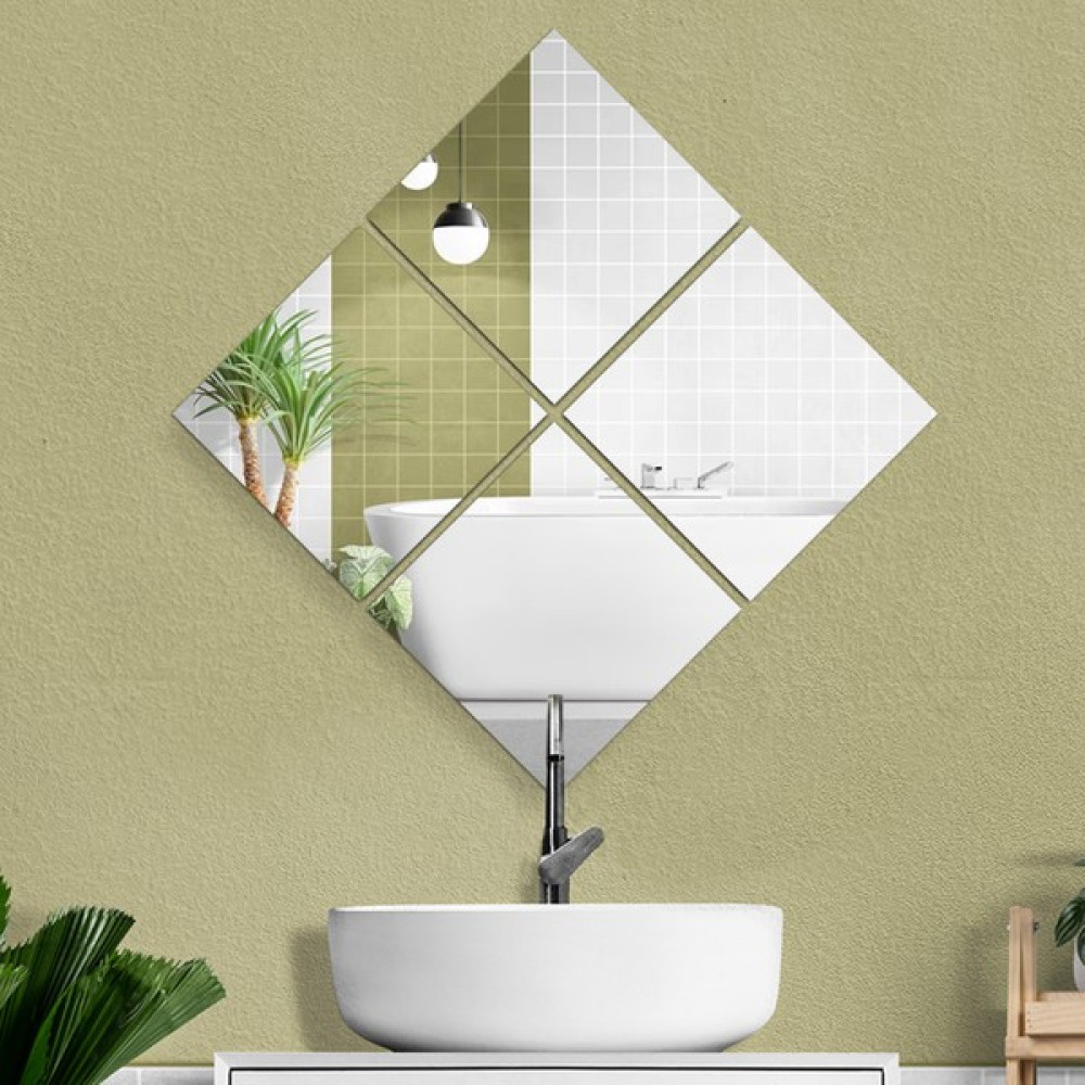 Decorita Banyo Aynası | Düz Ayna | 4'lü Takım Kare Ayna | 30CM x 30CM - 30 x 30 Banyo Aynası Fiyatı