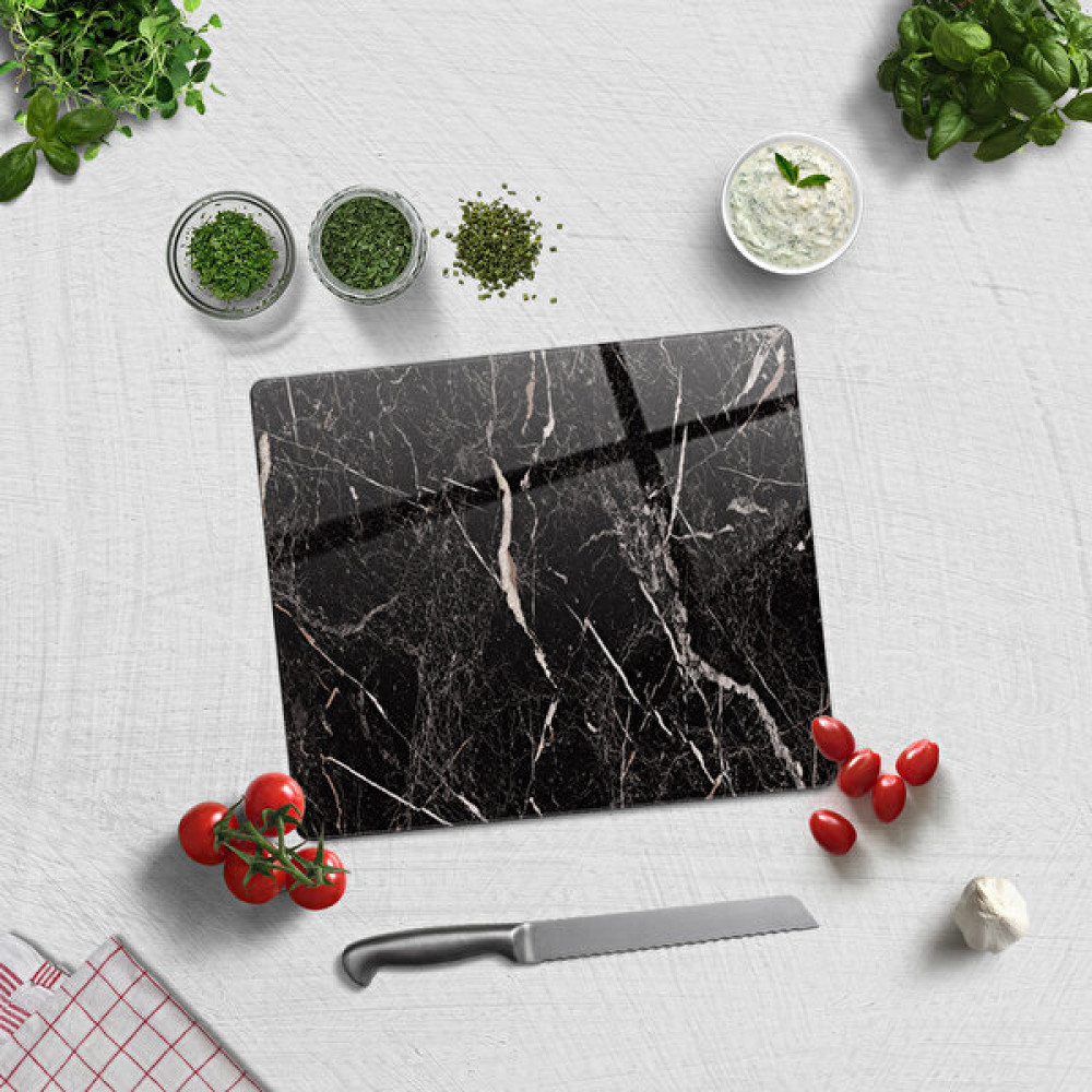 Decorita Cam Kesme Tahtası - Cam Kesme Tablası | Granit Desenli - 29 x 34 cm Kesme Tahtaları / Kesim Tablaları Fiyatı