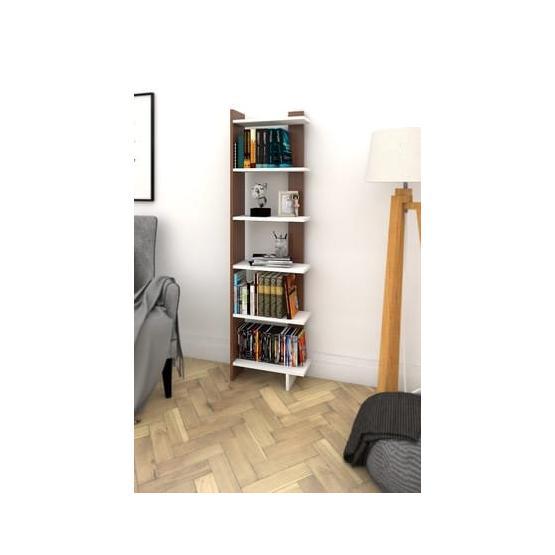 Decormet 030010080804043 Beyaz Ceviz Order Kitaplık