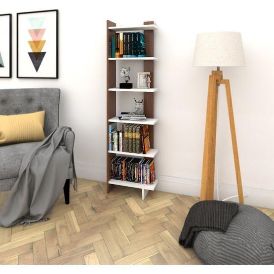 Decormet 030010080804043 Beyaz Ceviz Order Kitaplık