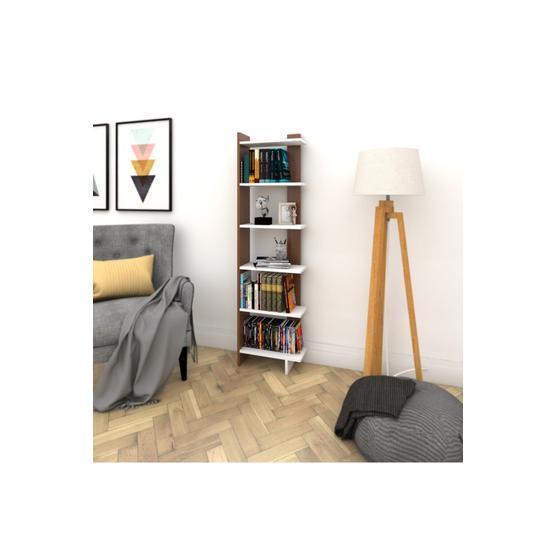 Decormet 030010080804043 Beyaz Ceviz Order Kitaplık
