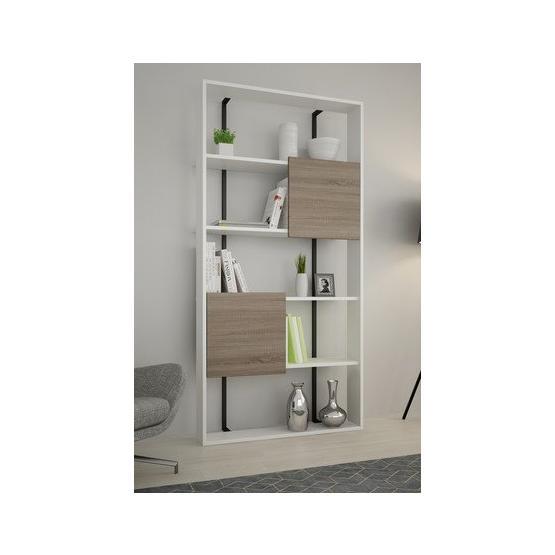 Decormet Calba Beyaz Beyaz Kitaplık